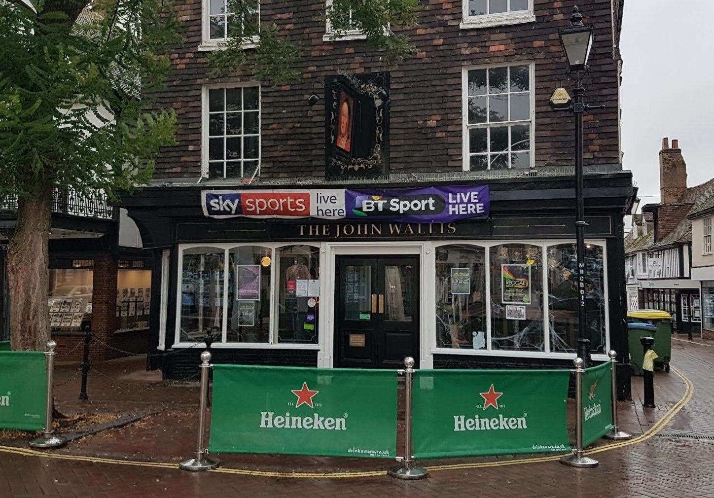 The John Wallis pub in Ashford town centre