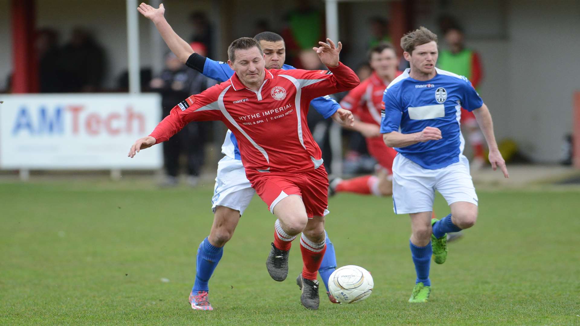 Shaun Welford in action against Tooting. Picture: Gary Browne