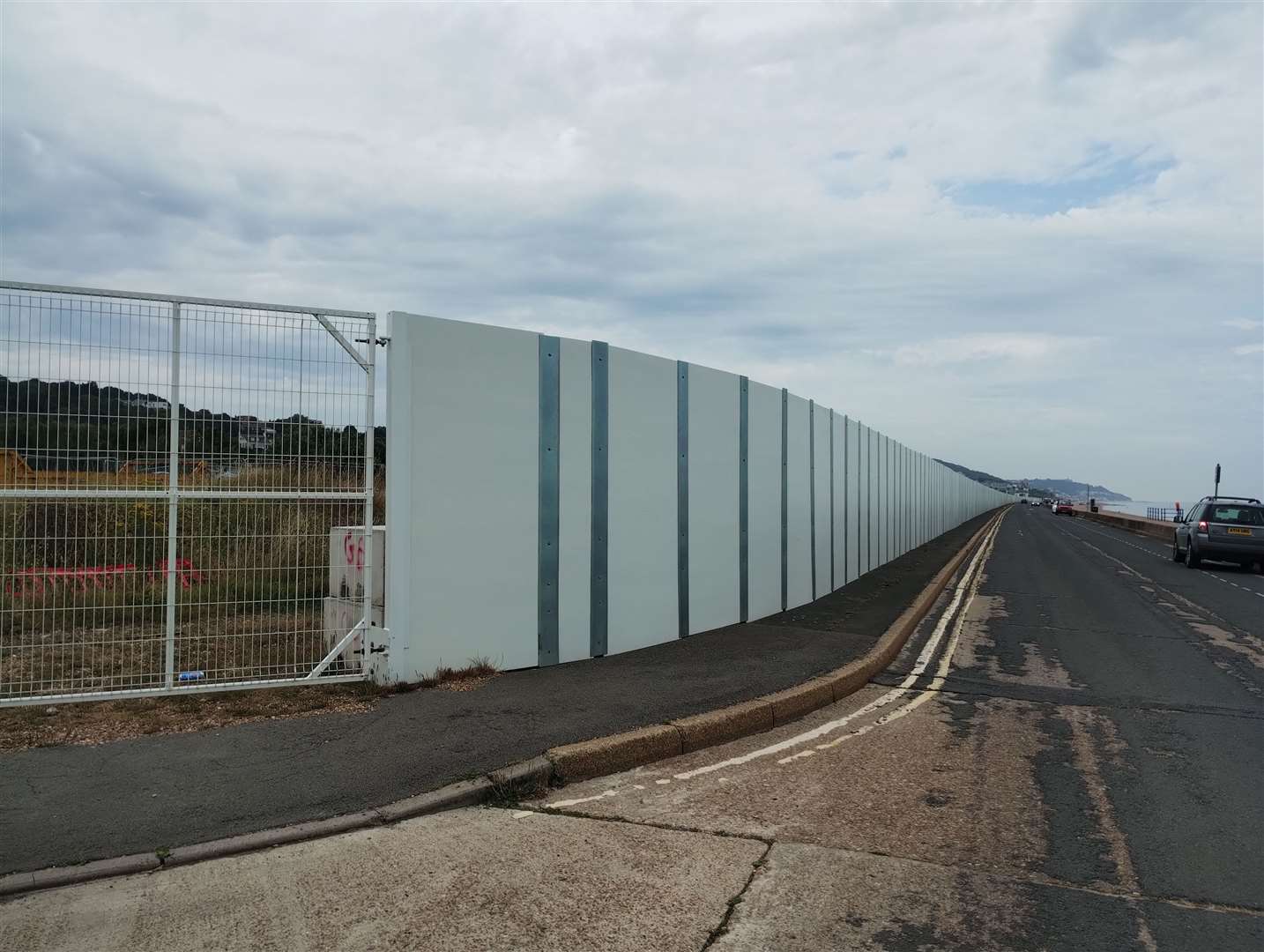 The hoardings around Princes Parade were first put up a year ago