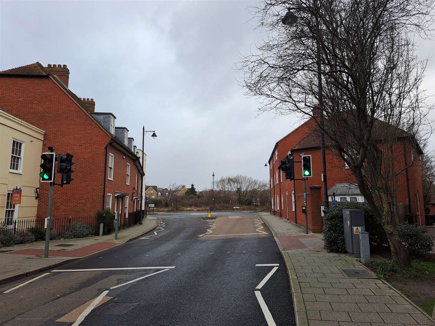 The current view of the former Station Road West car park, in Canterbury, from across the roundabout