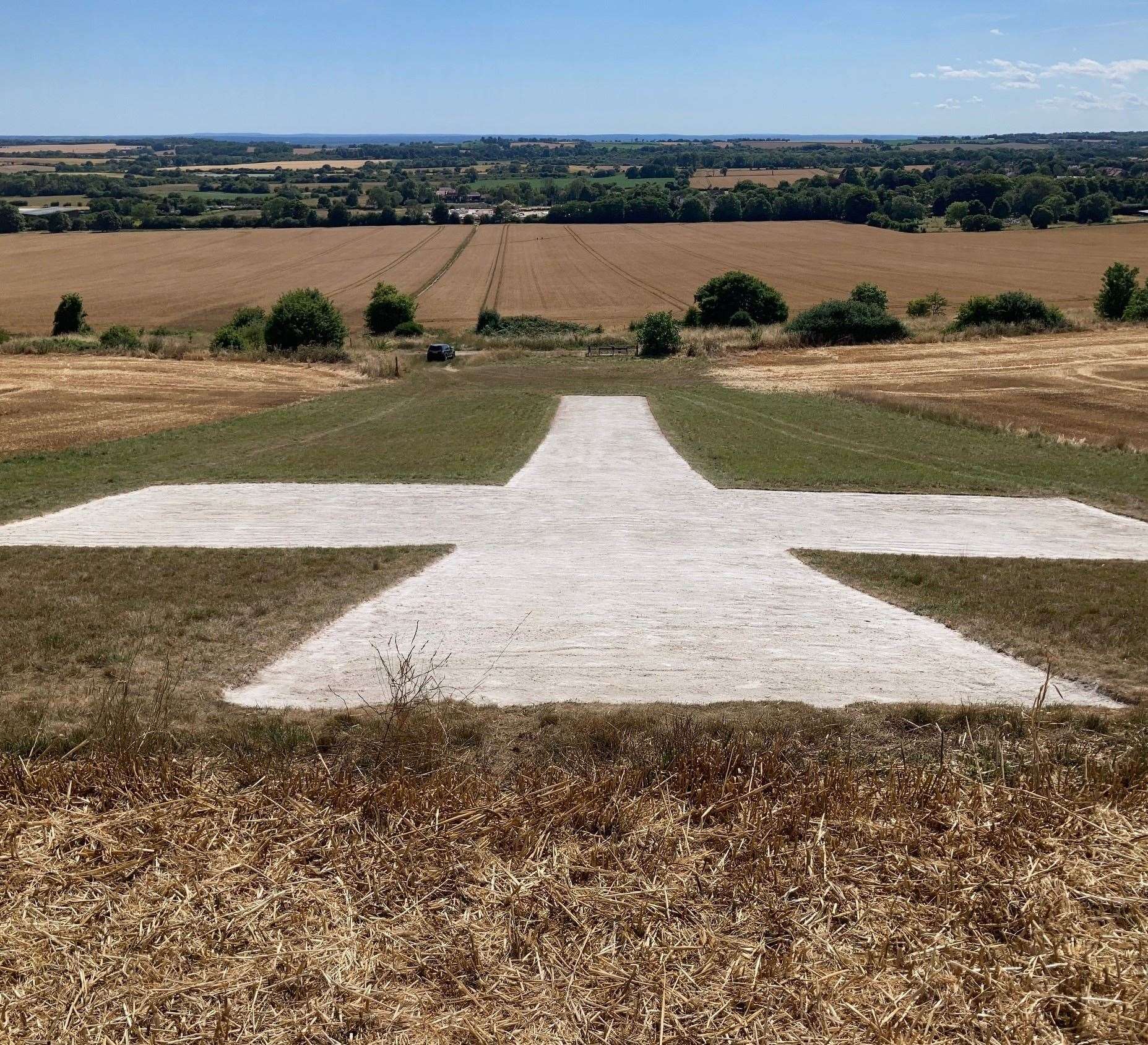 The Lenham Cross today after its refresh