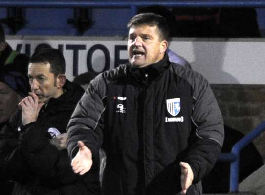 Darren Hare watching Gills from the sidelines Picture: Barry Goodwin