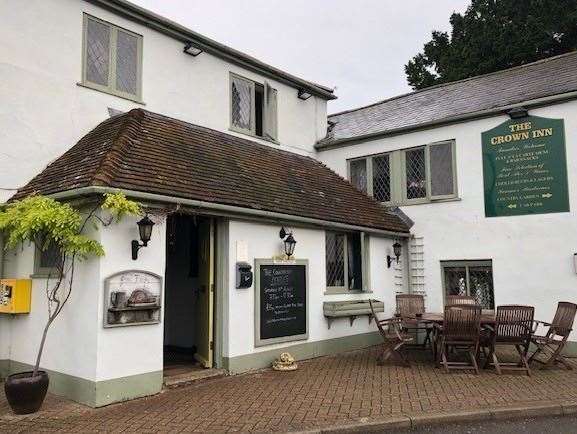 The Crown is in the hamlet of Finglesham, near Deal