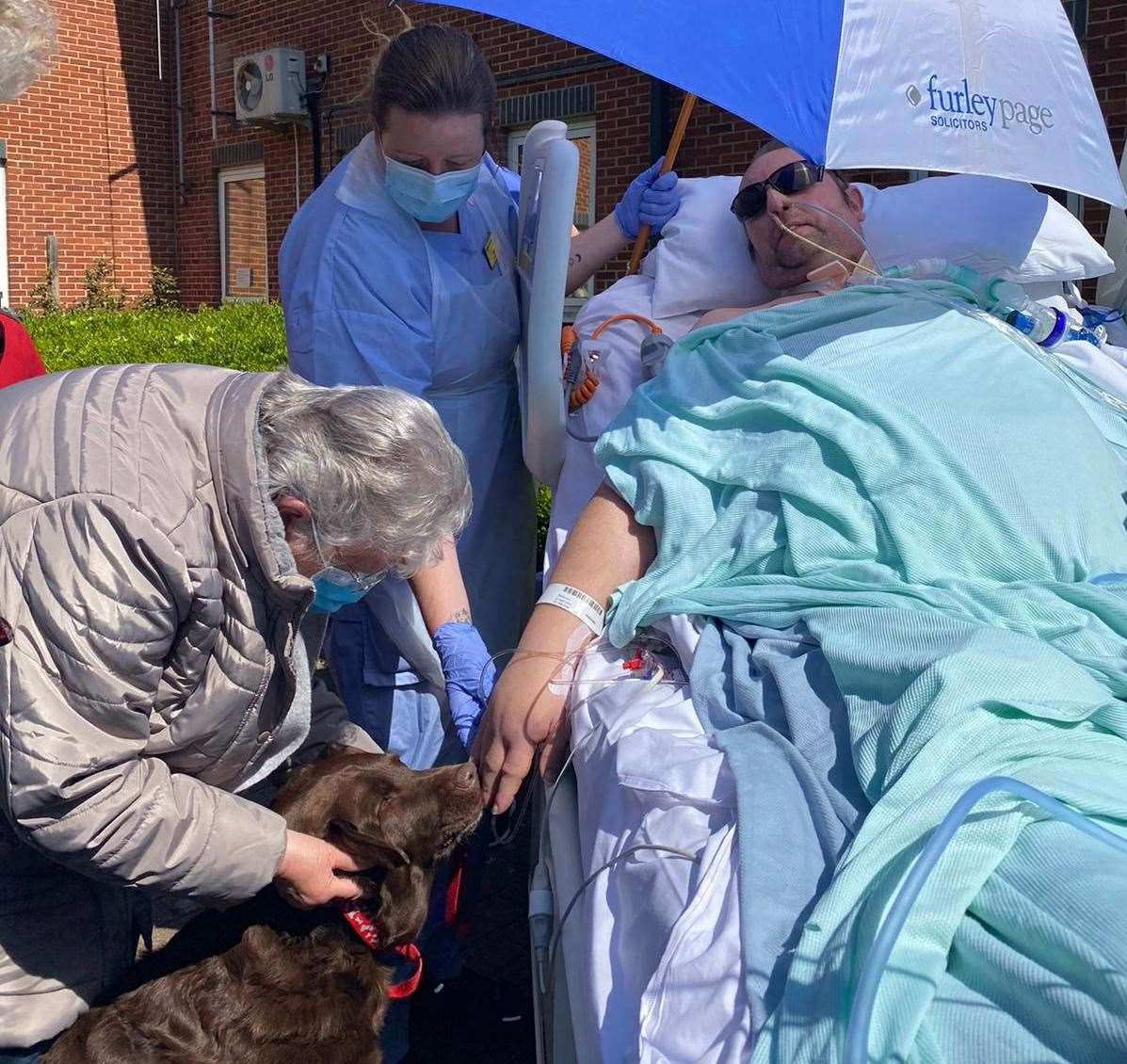 Alan Finch enjoyed spending time in the memorial gardens. Picture: East Kent Hospitals