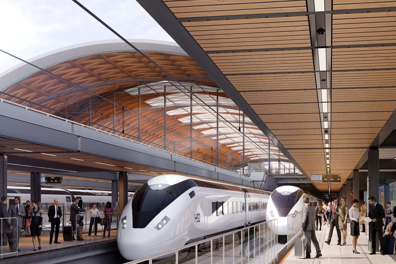 CGI of HS2 train