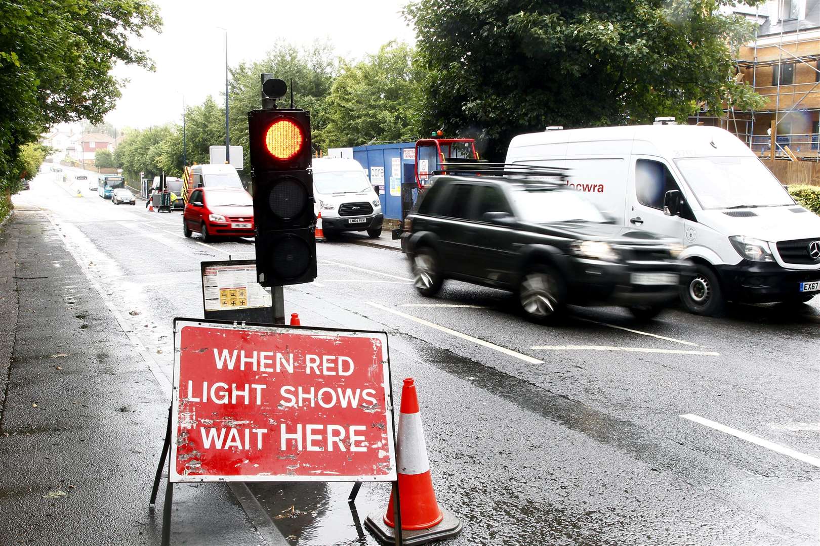 It is hoped the new lights will reduce traffic queues of conventional lights