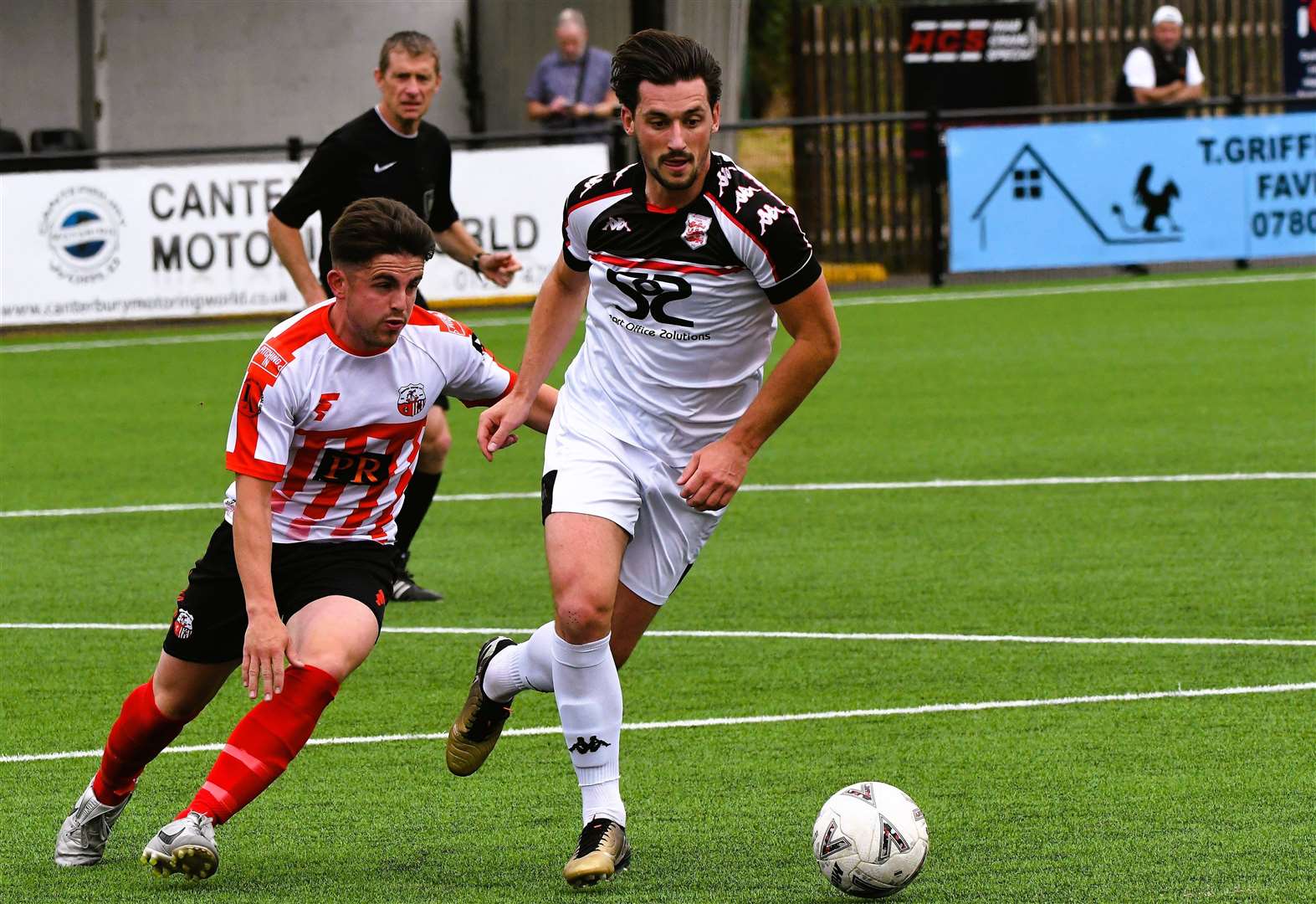 Faversham's Sam Hasler - netted with a fine free-kick at Littlehampton on Sunday. Picture: Marc Richards