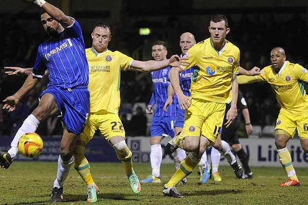 Gills decided not to risk Leon Legge against Leyton Orient. Picture: Barry Goodwin