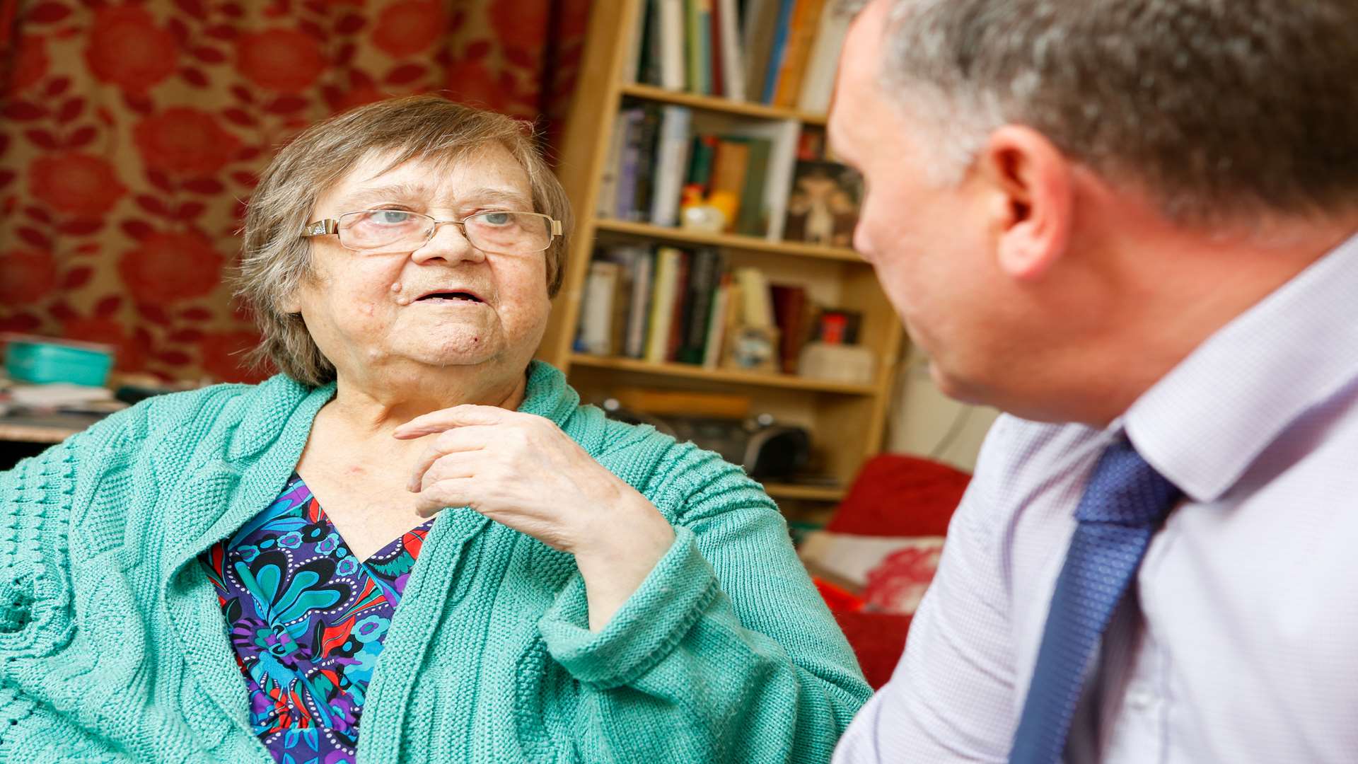 Volunteer David Faulkner visits client Carol Groombridge in the evenings as he works full-time. Picture: Matthew Walker