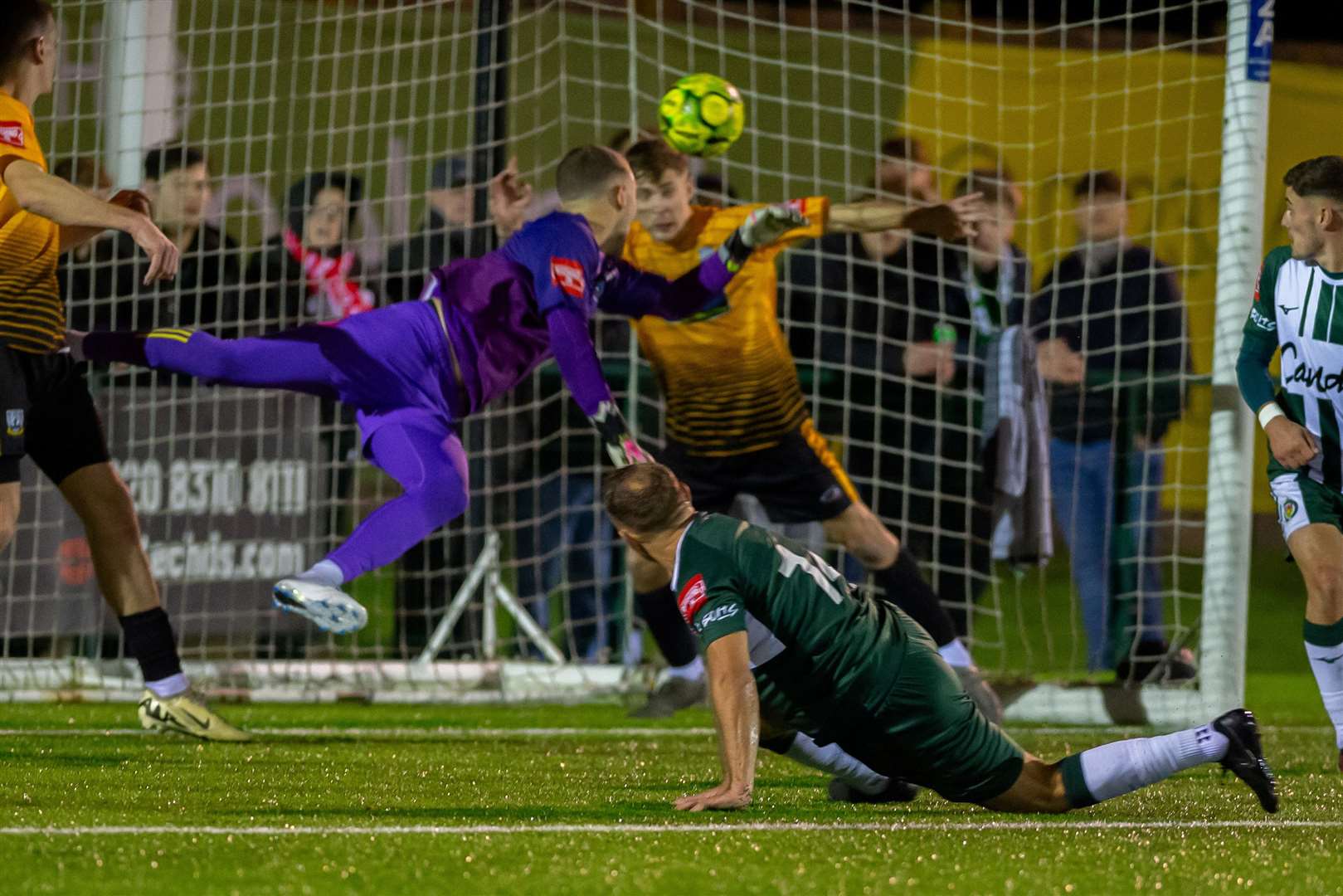 Barry Fuller completes Ashford's comeback from 2-0 down against Littlehampton. Picture: Ian Scammell