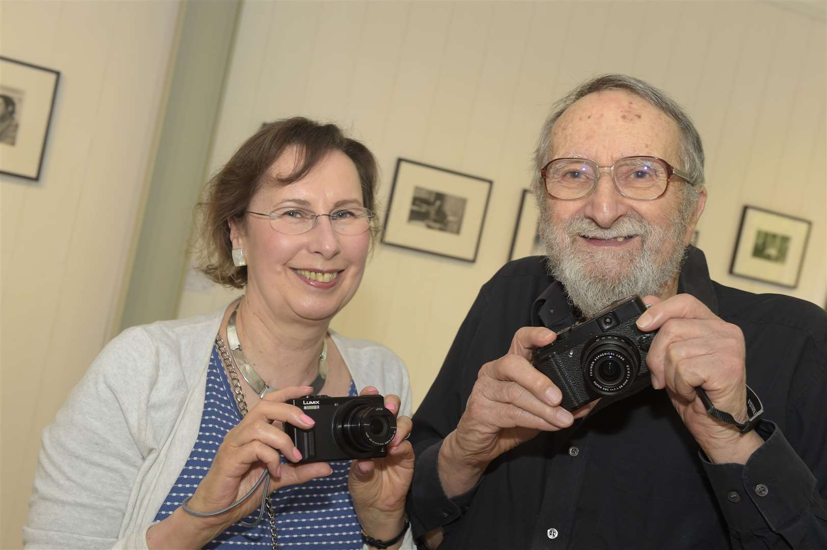 Harold, with his daughter Sue Chapman. Picture: Tony Flashman