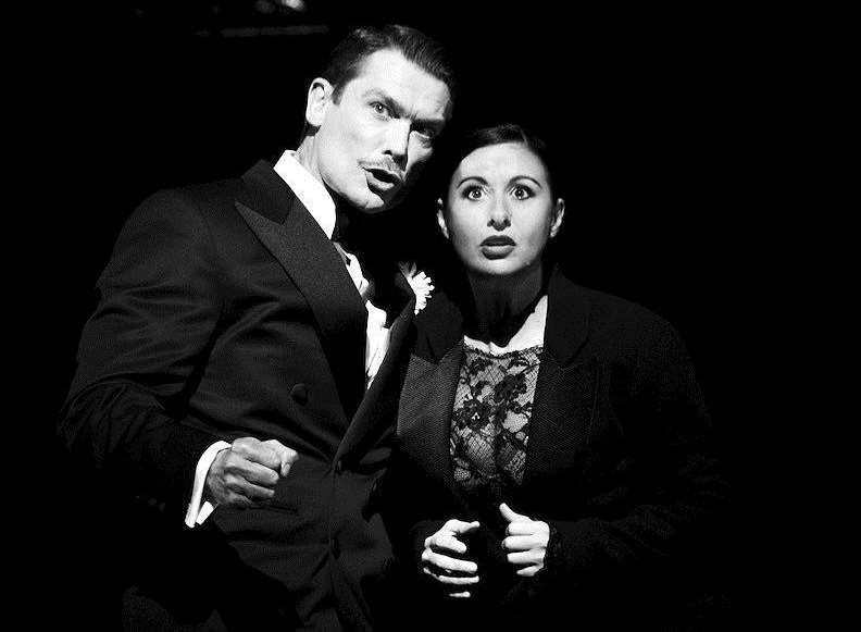 Hayley Tamaddon as Roxie Hart and John Partridge as Billy Flynn