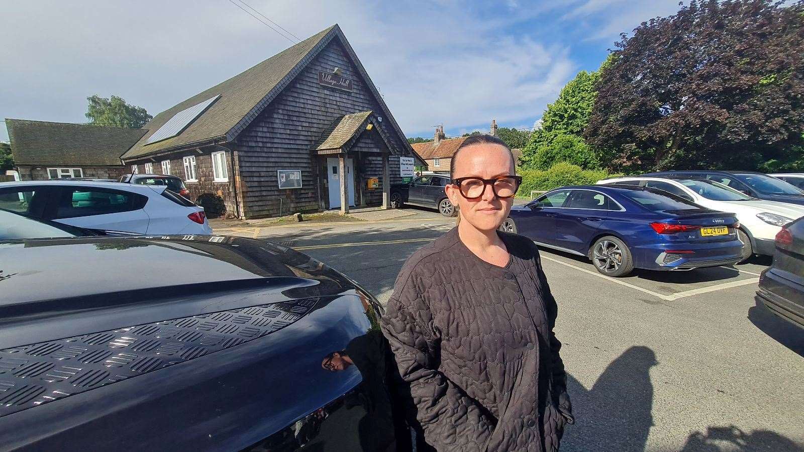 Mum Stacie Garside insists there is no safe alternative for dropping off children other than the Wingham village hall car park