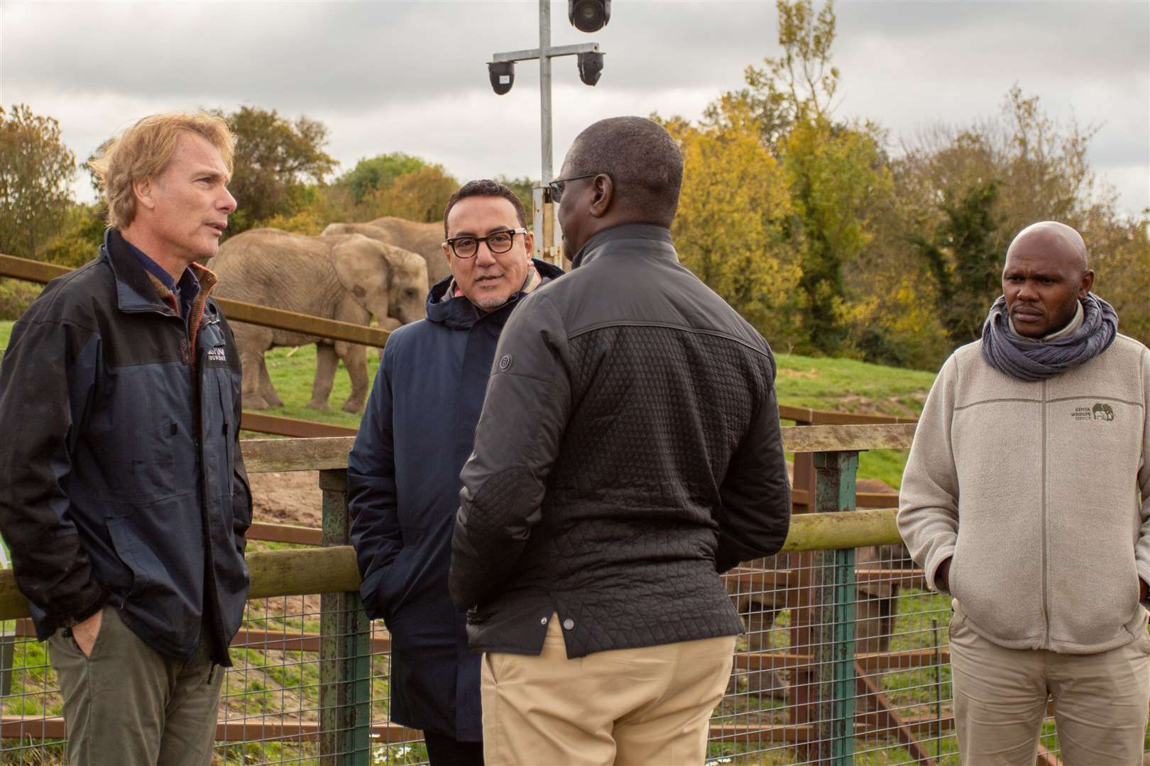 Damian Aspinall met with Kenyan officials at Howletts last year to discuss the project. Picture: Aspinall Foundation