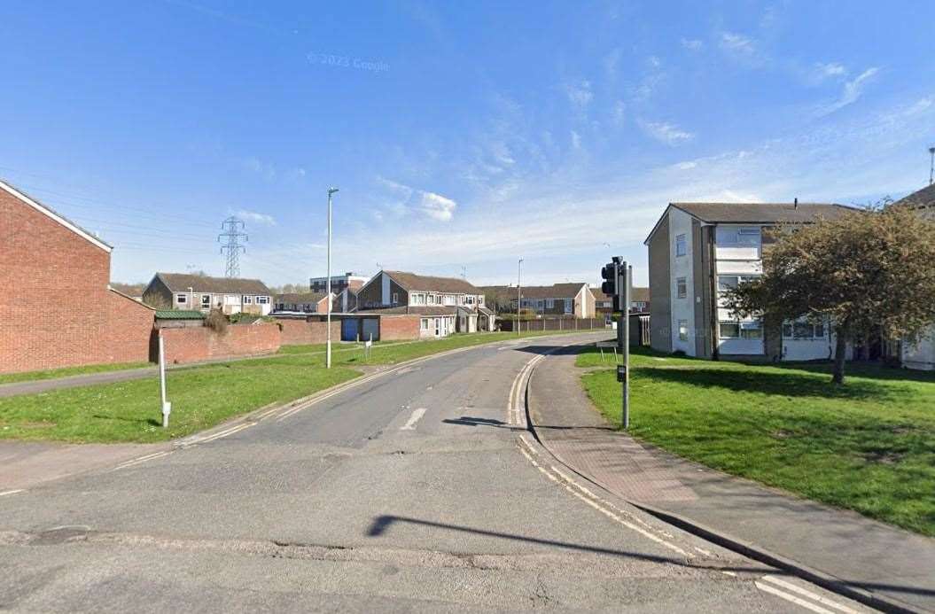 Two men needed hospital treatment after police were called to a disturbance involving a group of people in Brookfield Road, Ashford, near to the junction with Arlington. Picture: Google