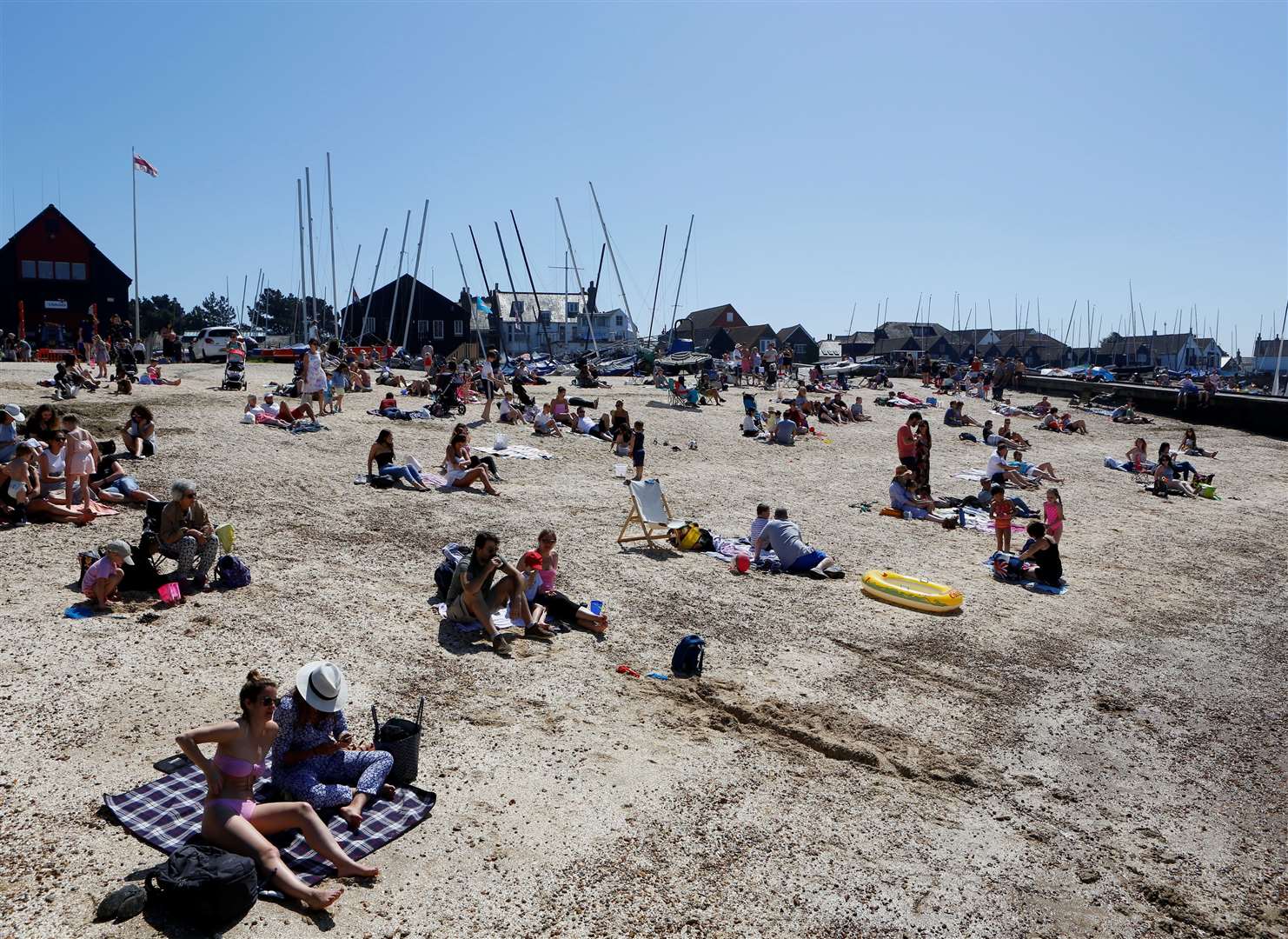 The dog walker was targeted on Whitstable Beach. Picture: Andy Jones