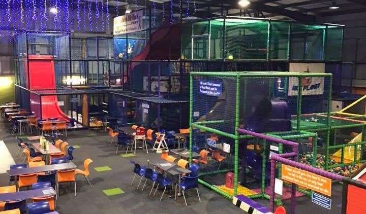 Kidz Planet in Cheriton, Folkestone, has a mini football pitch and drop slide for older children. Picture: Kidz Planet / Facebook