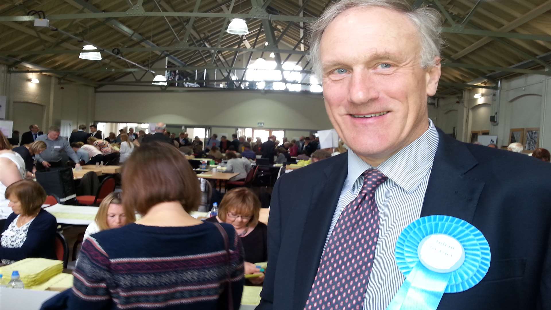 Chuffed: Conservative MP Julian Brazier