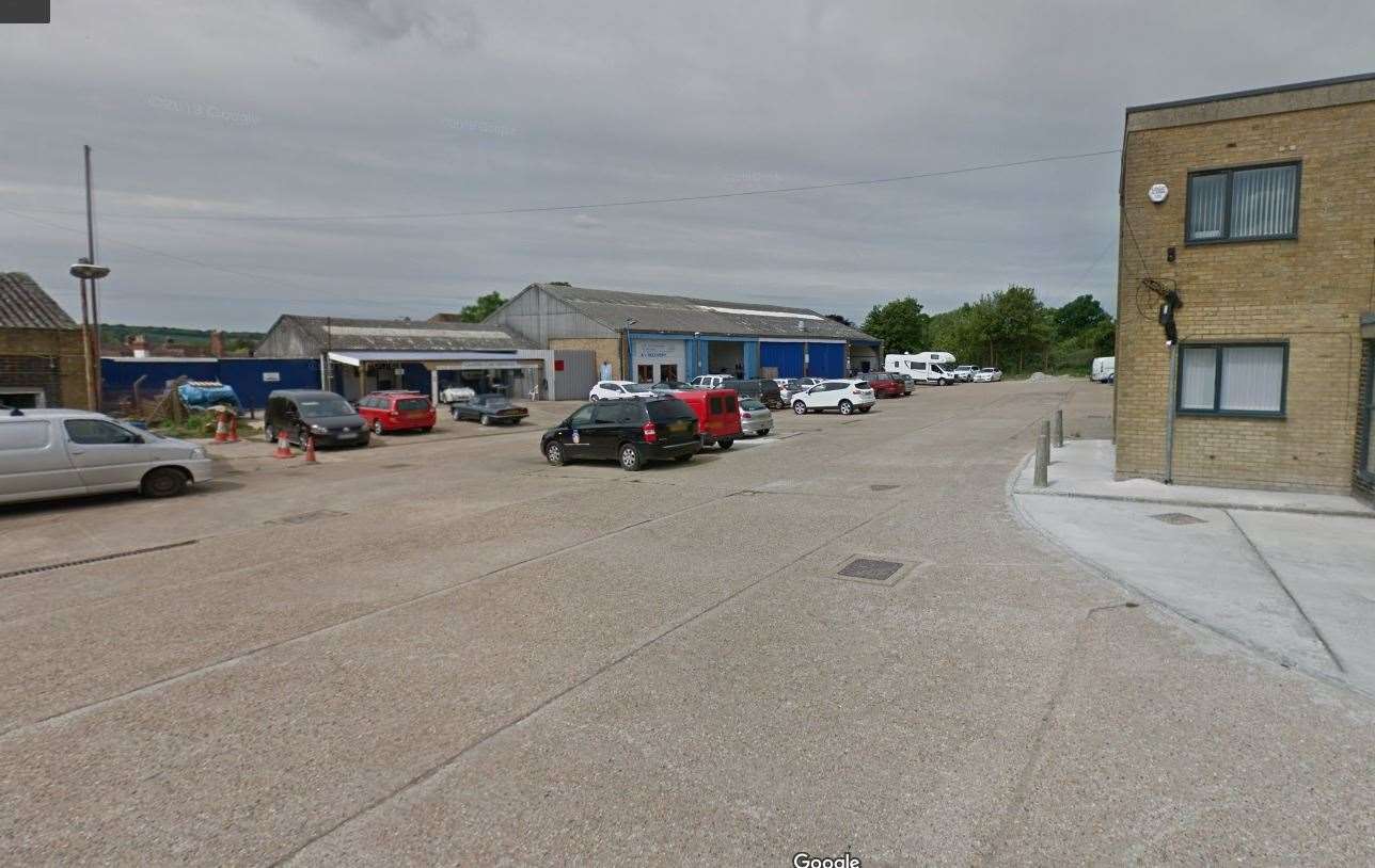 Harrietsham Industrial Estate was the scene of a catalytic converter crime spree. Picture: Google