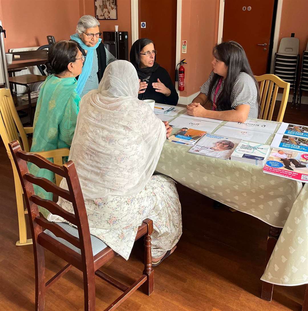 The launch of Kent's first memory café at a Guru Nanak Darbar Gurdwara in Gravesend. Picture: Alzheimer's and Dementia Support Society