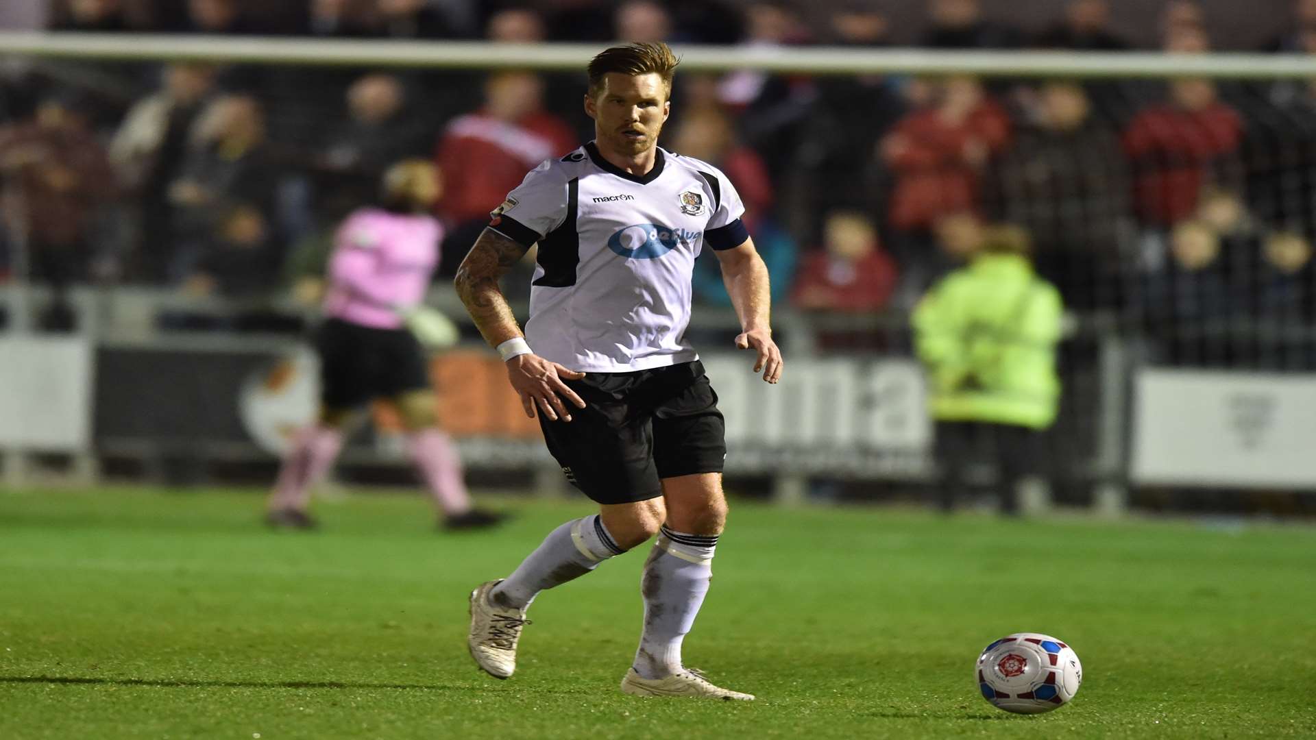 Elliot Bradbrook brings the ball out of defence Picture: Keith Gillard