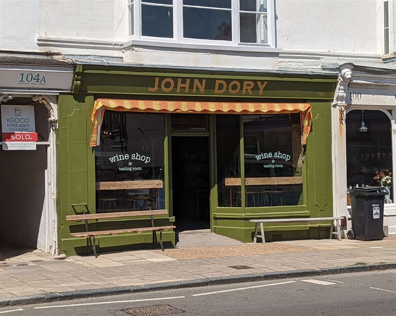 The wine shop has opened in a former antique shop on Sandgate High Street