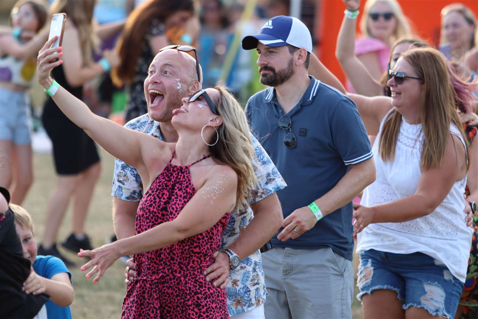 The conga was a firm favourite with the crowd at Iwade Rock