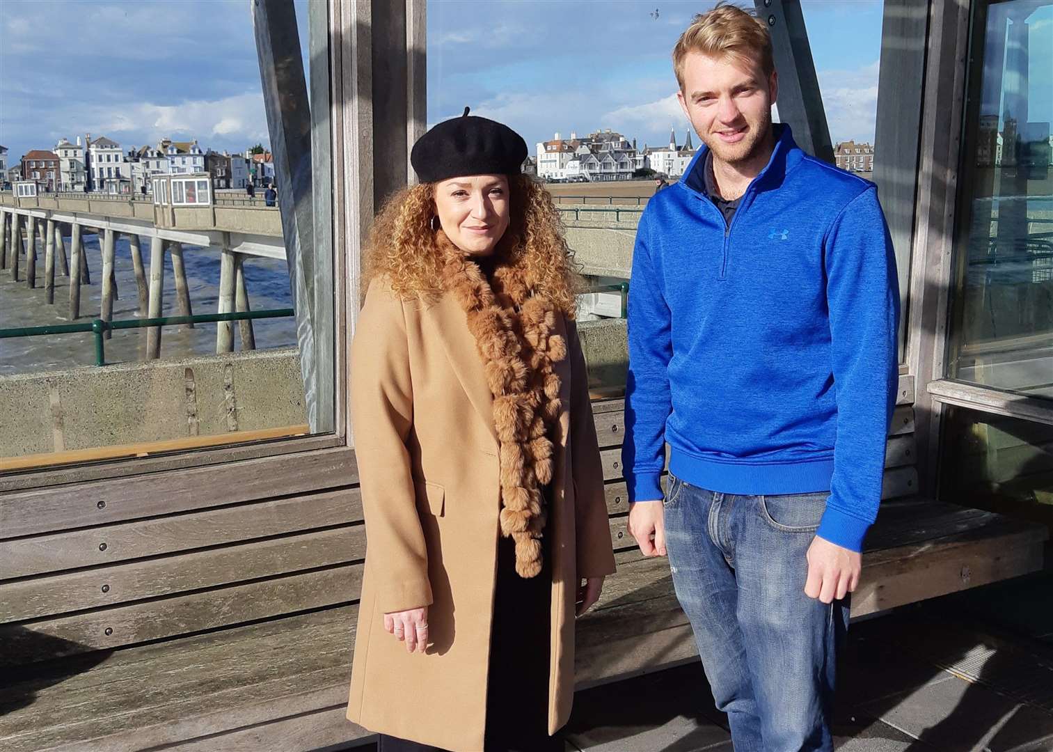 Rebecca Hodson and Tim Biggs are the new occupiers of the cafe on Deal Pier