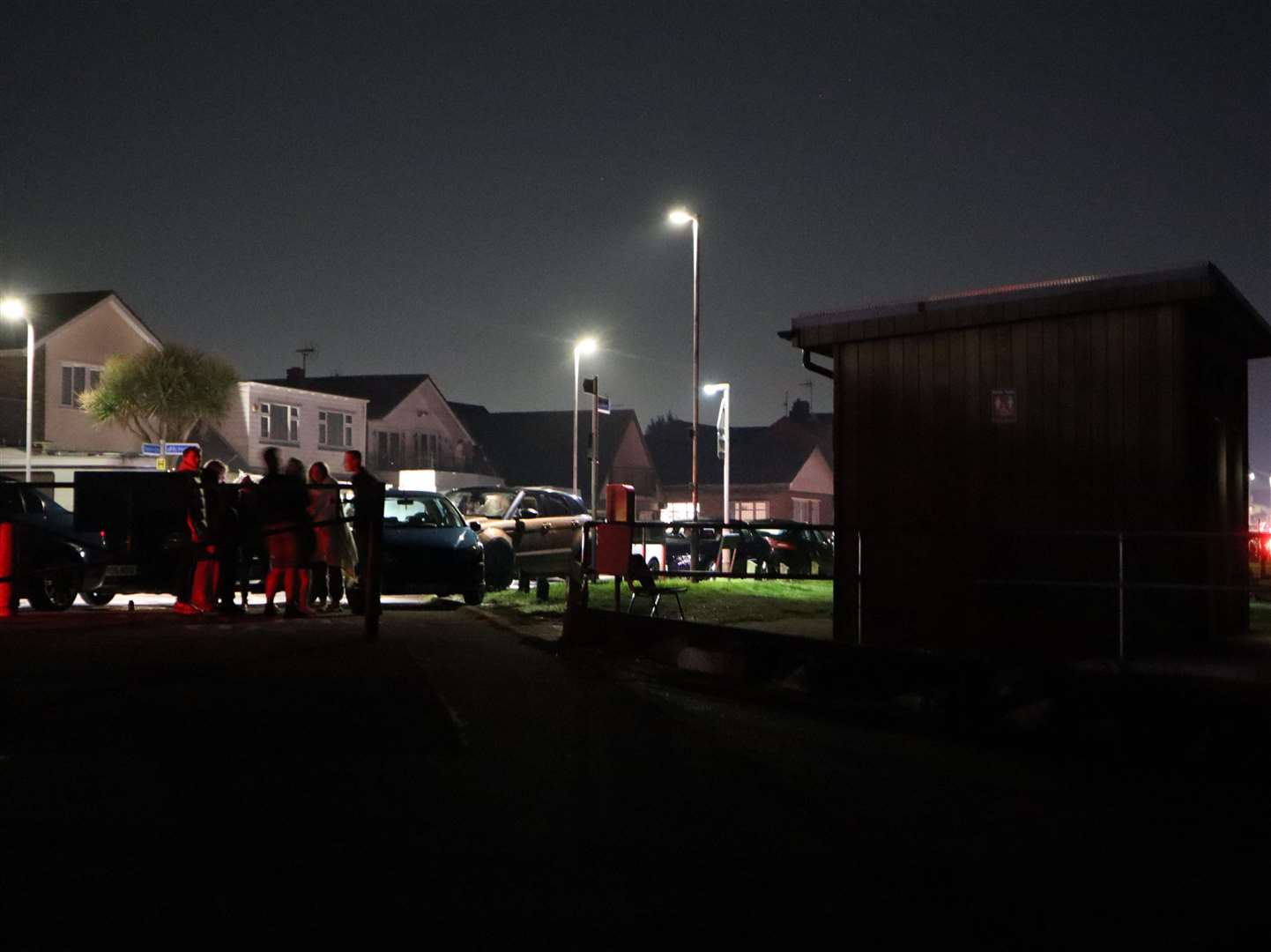 Large crowds gathered at The Leas in Minster, Sheppey last night. Picture: John Nurden