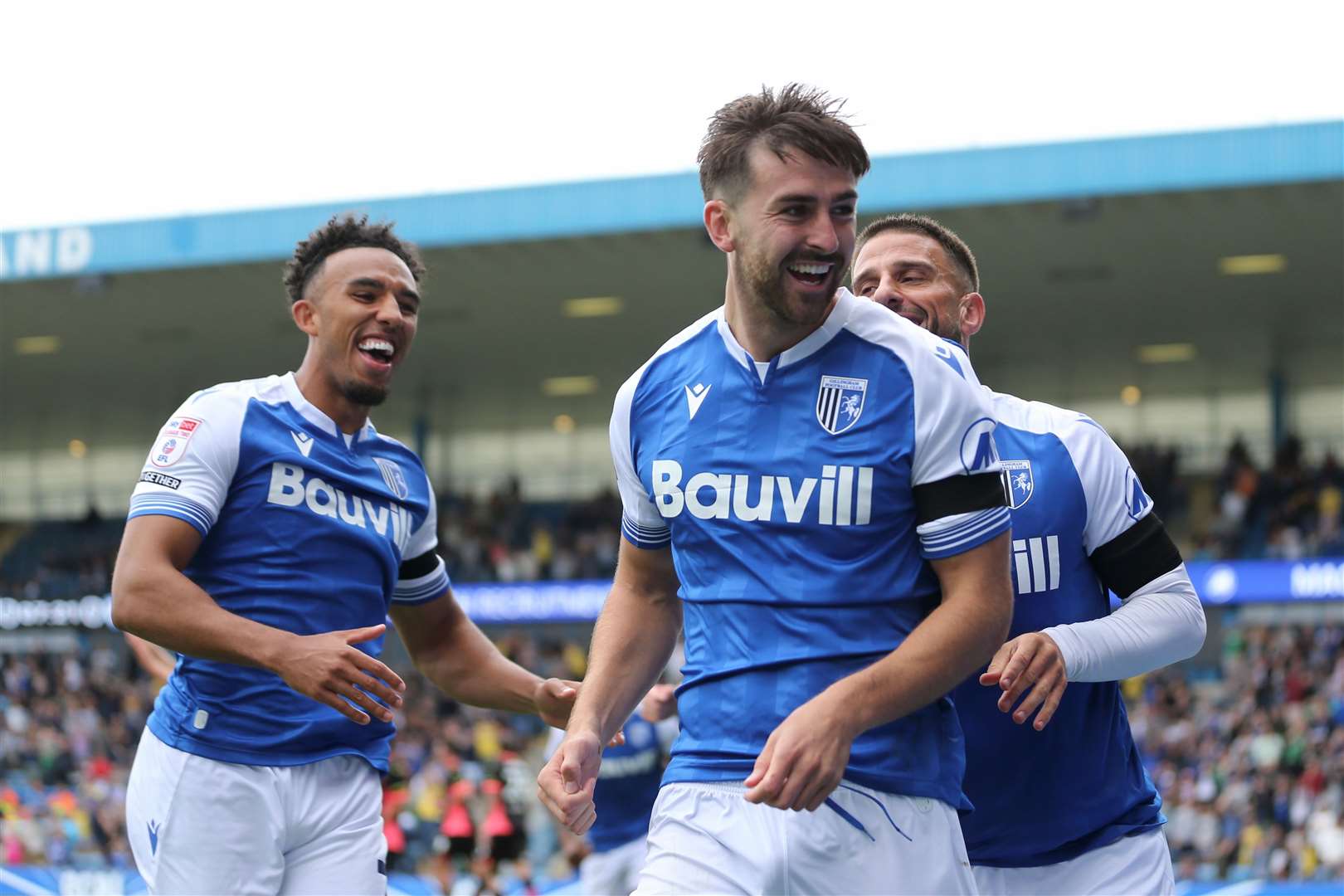 Robbie McKenzie is enjoying the togetherness of the Gillingham team Picture: @Julian_KPI