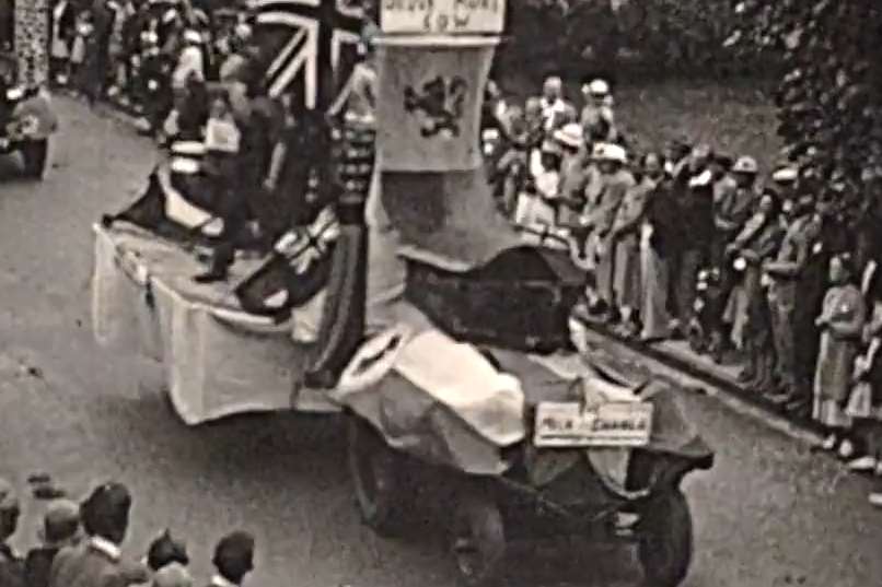 The carnival in full swing in 1938. Picture: John Clague