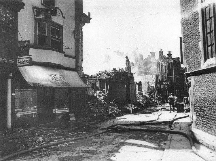 All that was left of the Royal Fountain Hotel