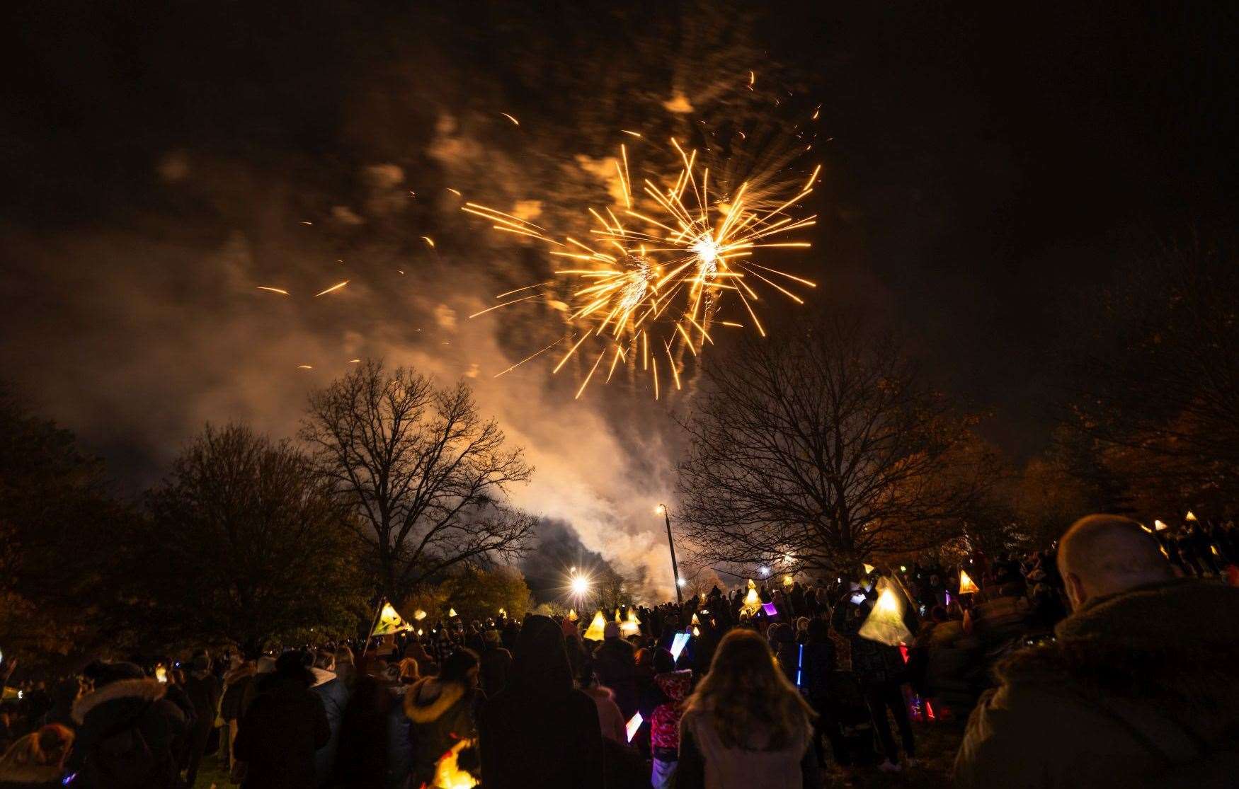 The celebrations ended with a fireworks display. Picture: Cohesion Plus