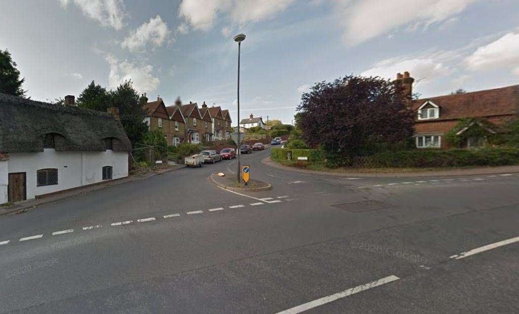 Safety concerns have been raised over the A257 junction at Preston Hill. Picture: Google