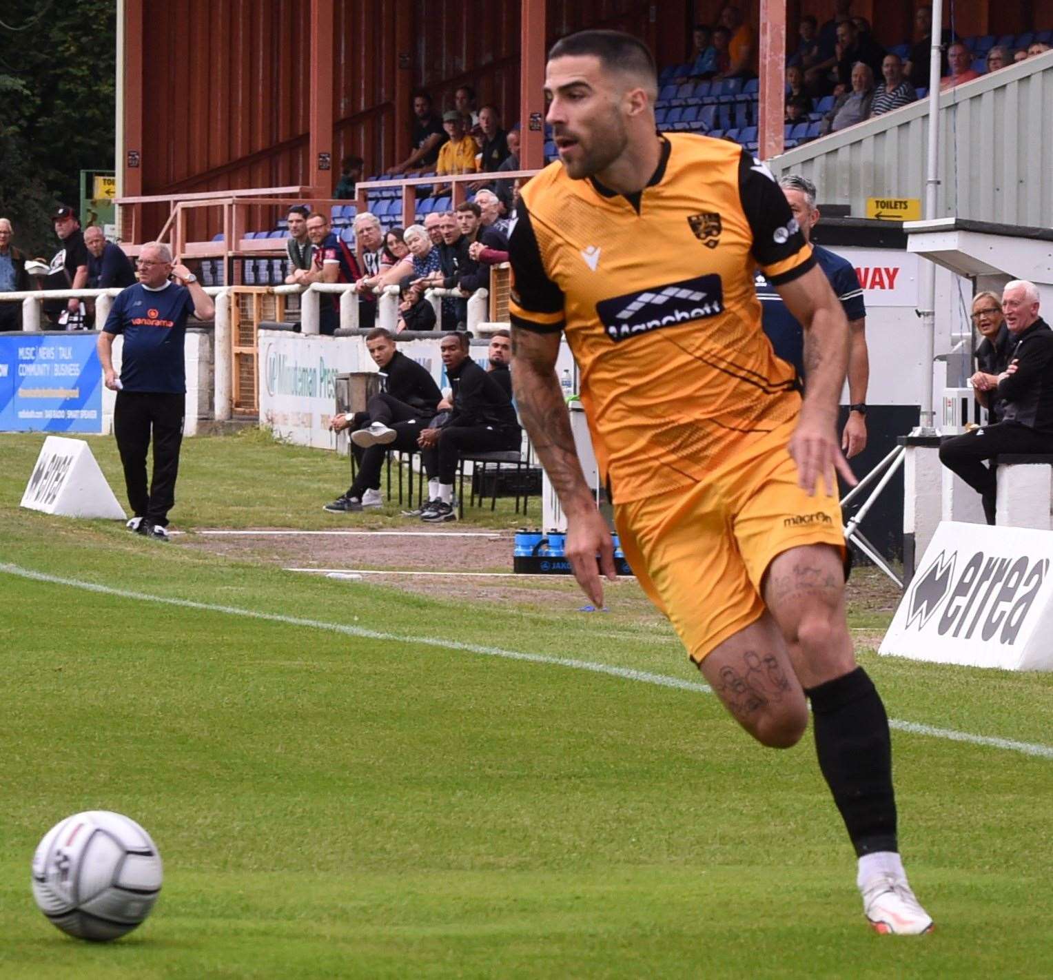 Former Maidstone winger Joan Luque - has spoken about his summer switch to Isthmian Premier side Folkestone. Picture: Steve Terrell