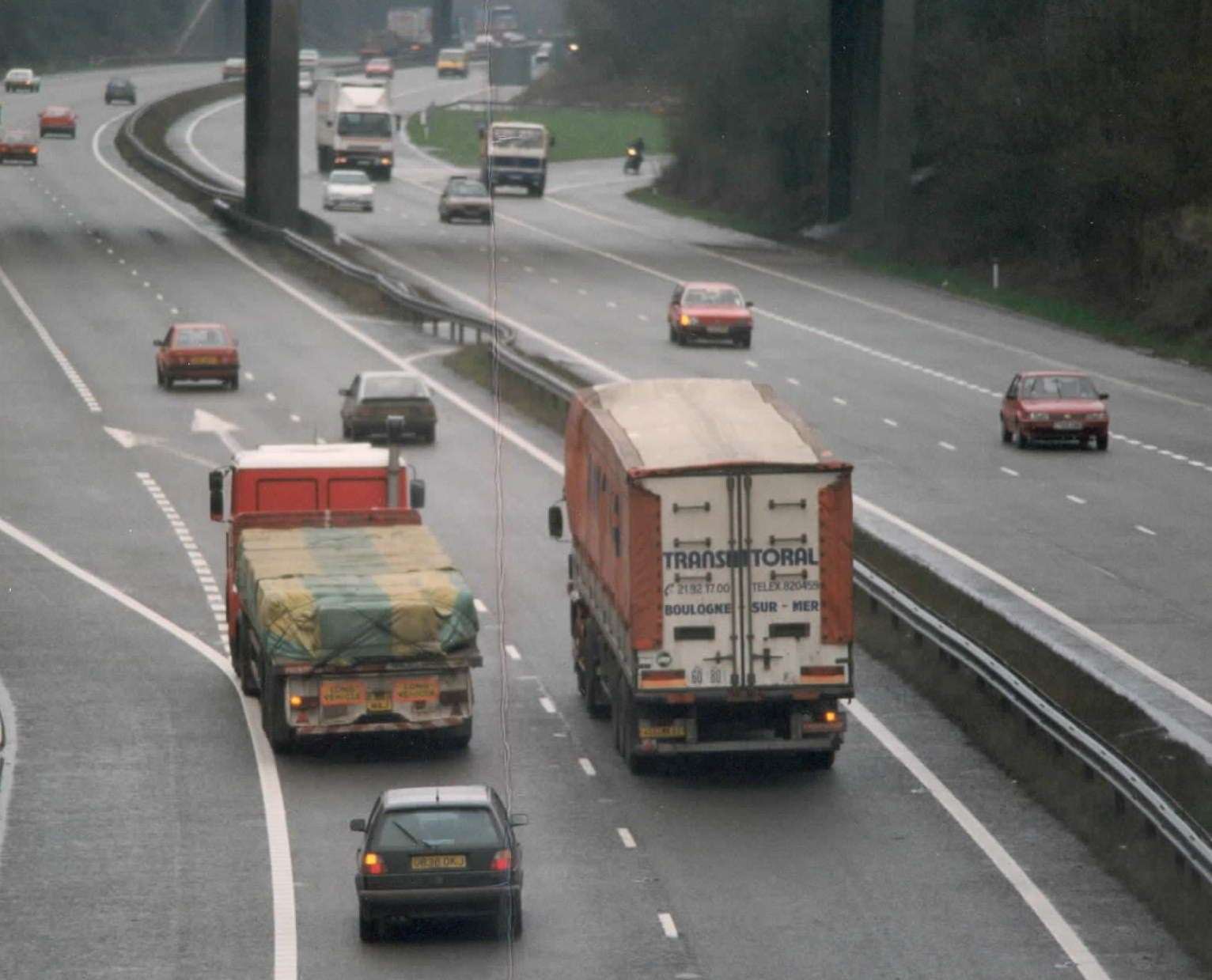 There was less traffic on the M20 in April 1992 when this picture was taken