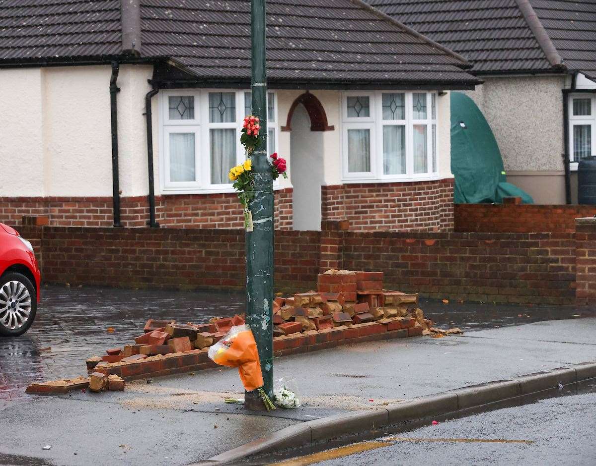 The crash happened in Bedonwell Road, Bexleyheath. Picture: UKNIP