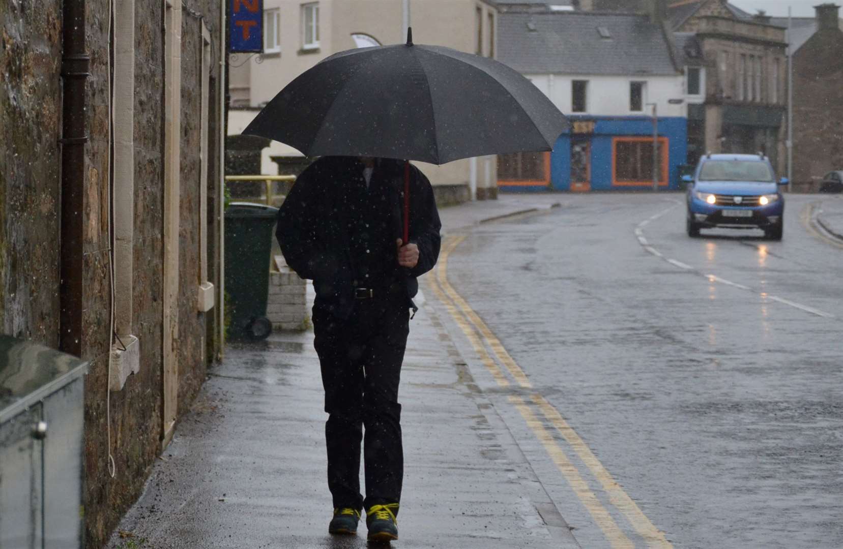 Risk of flooding as heavy downpours continue amid yellow weather warning. Picture: Tyler McNeill