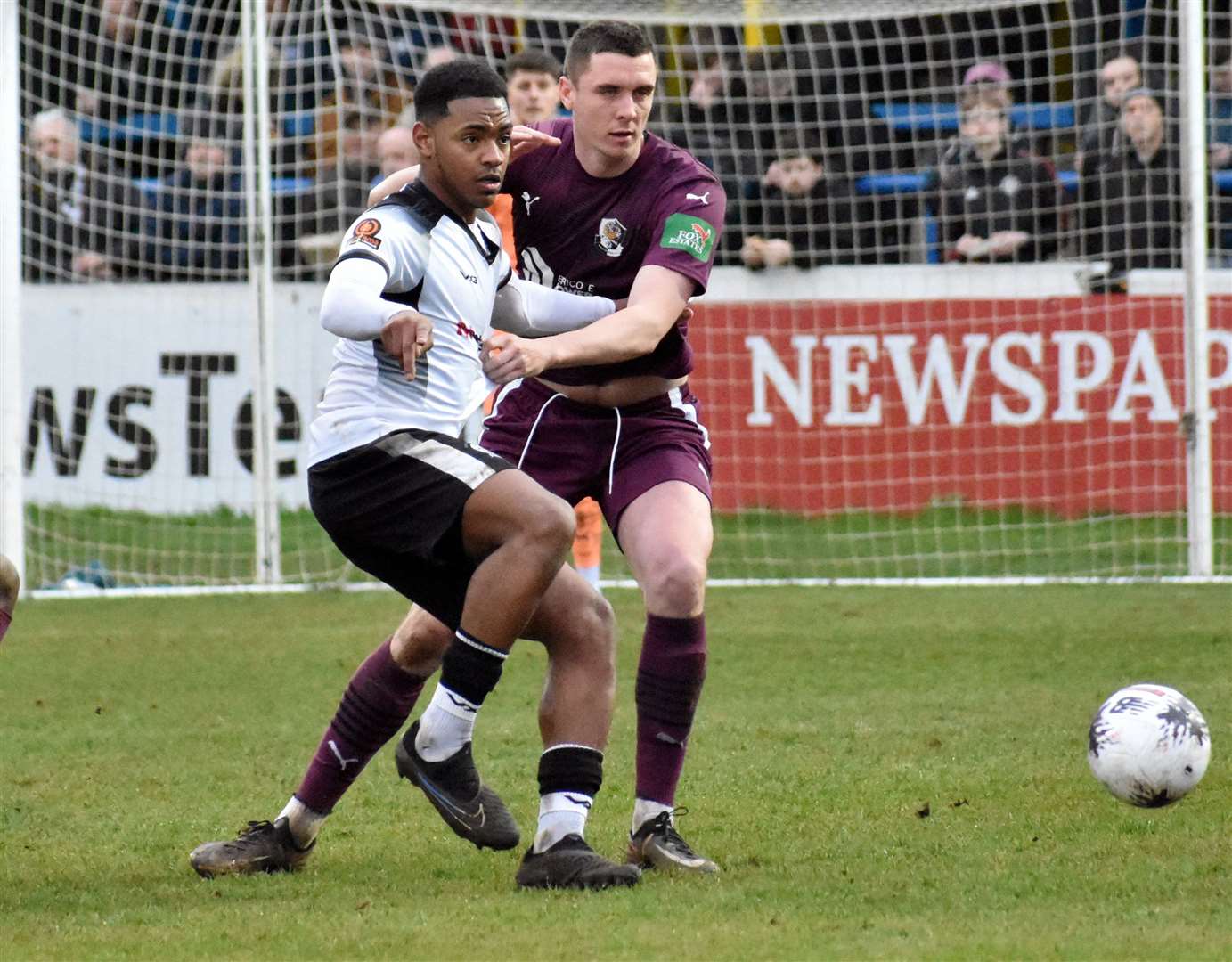 Striker Zidan Sutherland – has left Dover. Picture: Randolph File