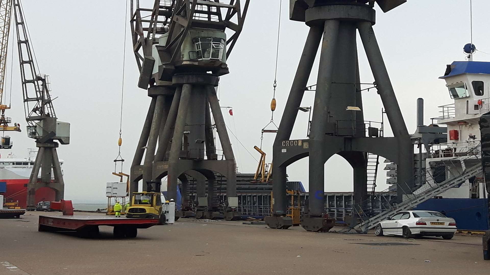 The quayside at Sheerness docks. File photo.