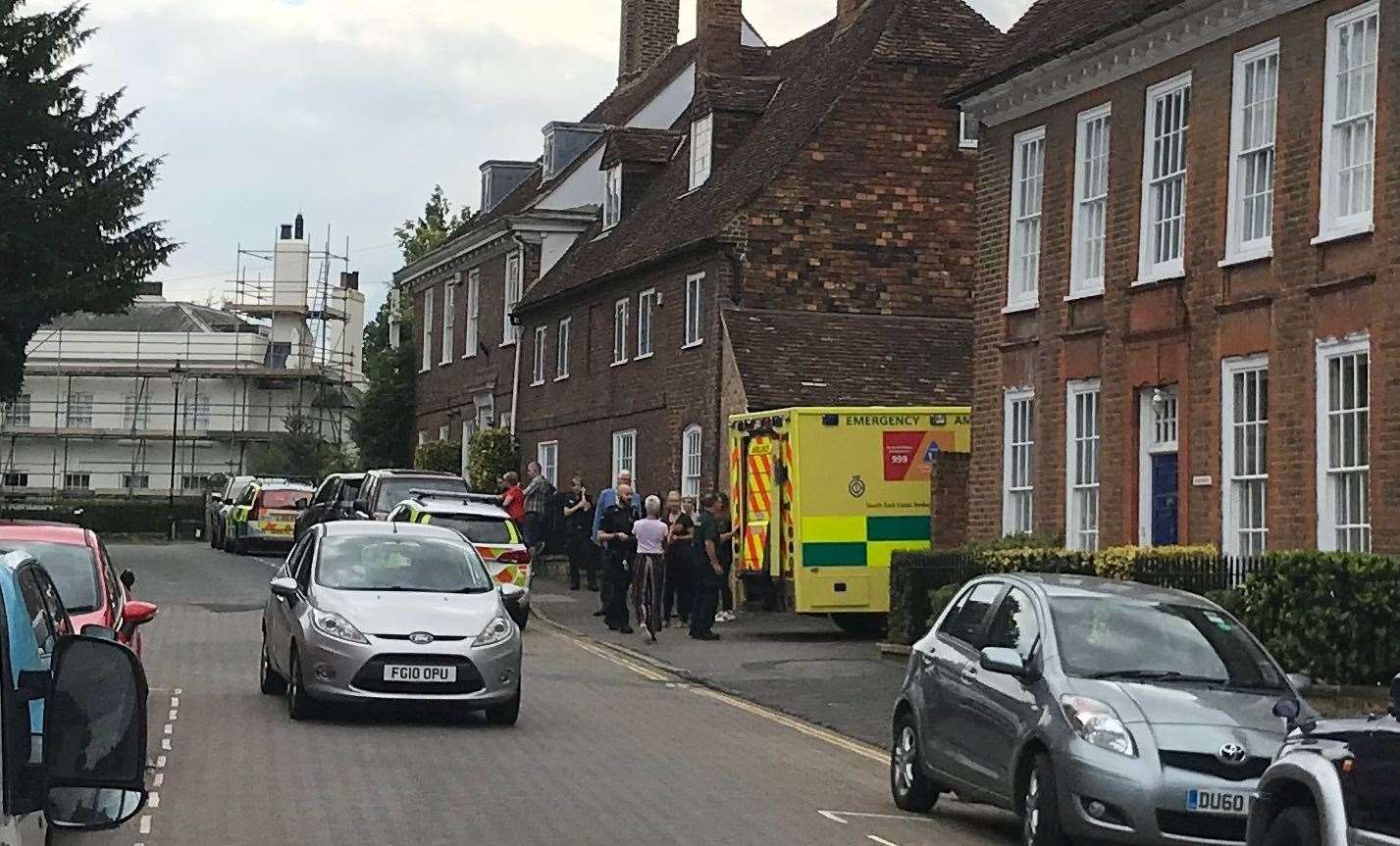 Emergency crews in the high street (14676970)