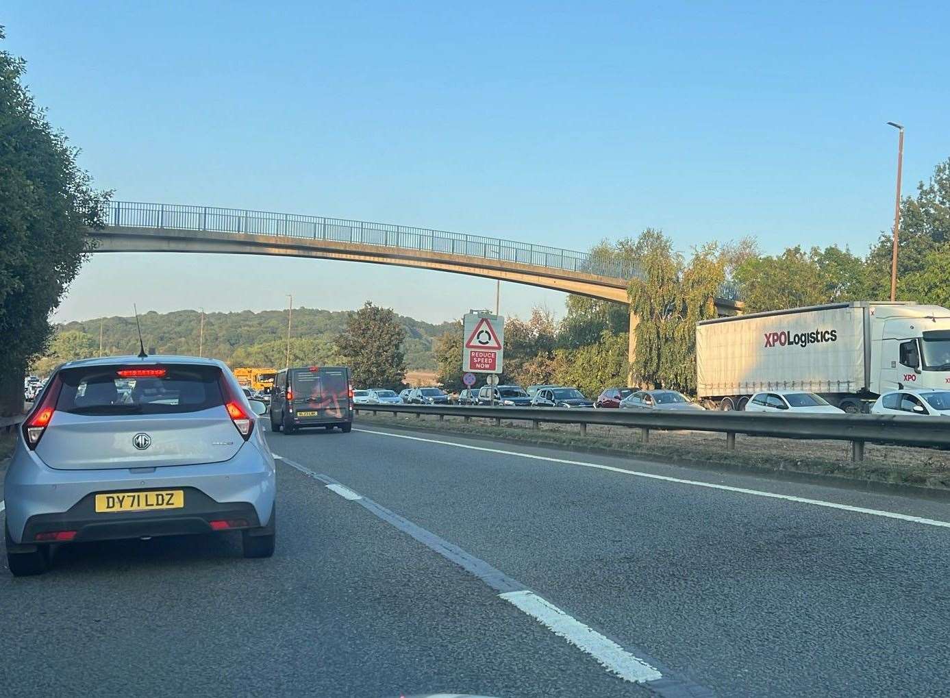 Big queues and delays on the Wainscott bypass due to two separate incidents in the Medway Tunnel