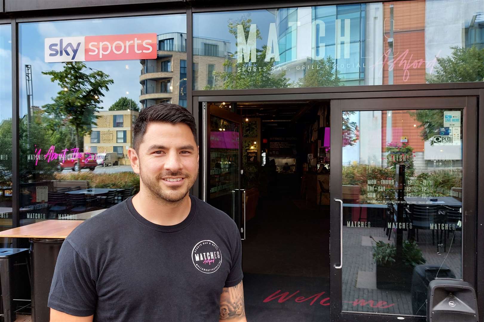 Jon Shephard, the founder of Matches Sports Bar; he also runs a second site in Canterbury