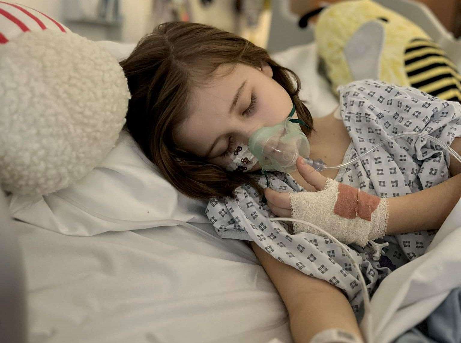 Abbie had a life-saving operation. Picture: Jo Warman