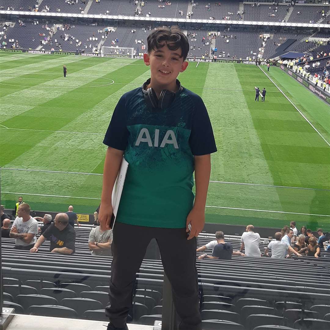 Liam Evans was a Spurs fan