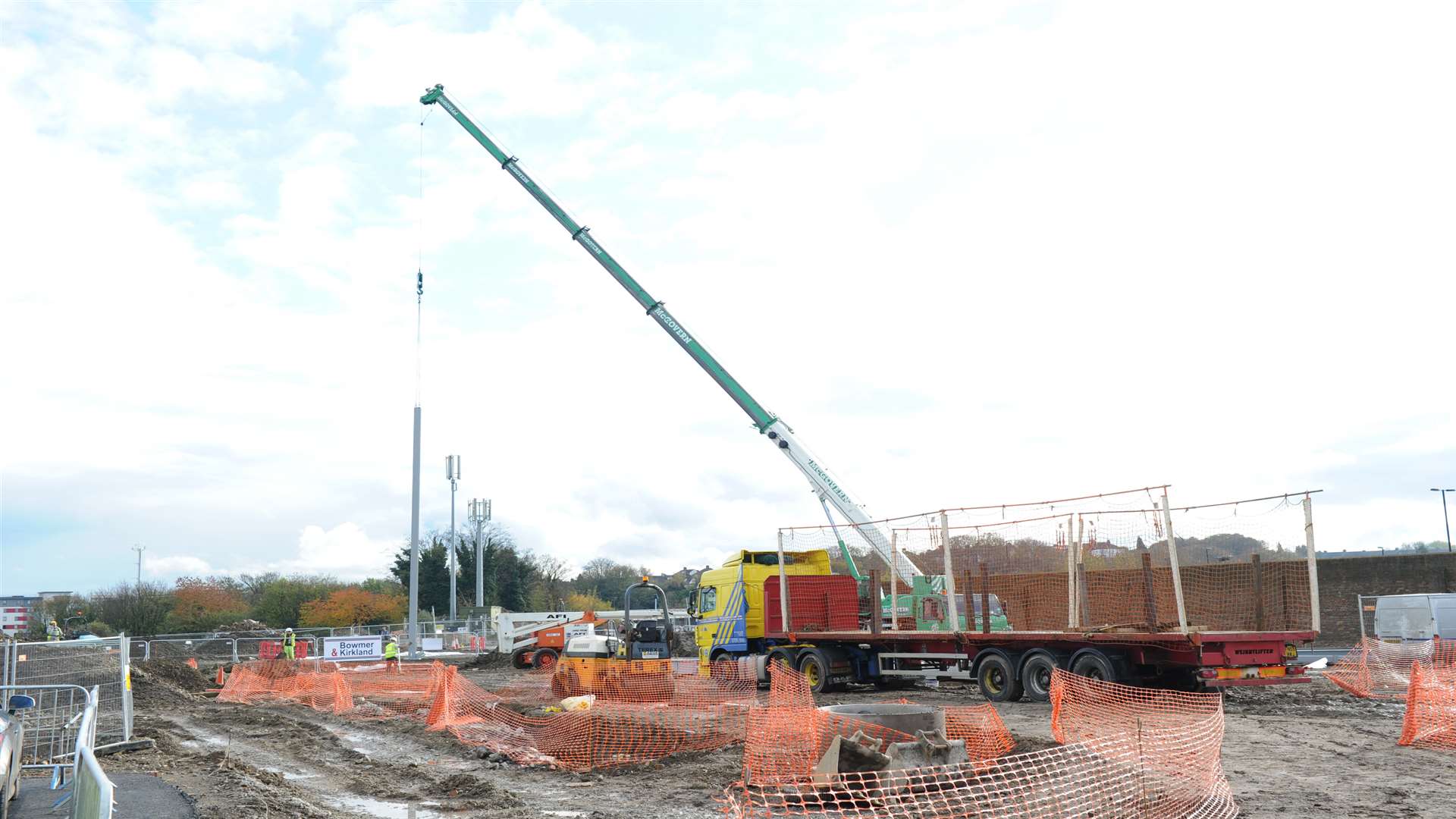 The building site of Medway's new University Technical College, Chatham Docks