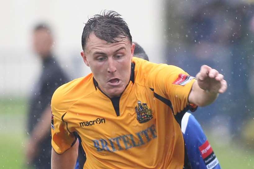 Maidstone United winger Alex Flisher Picture: John Westhrop