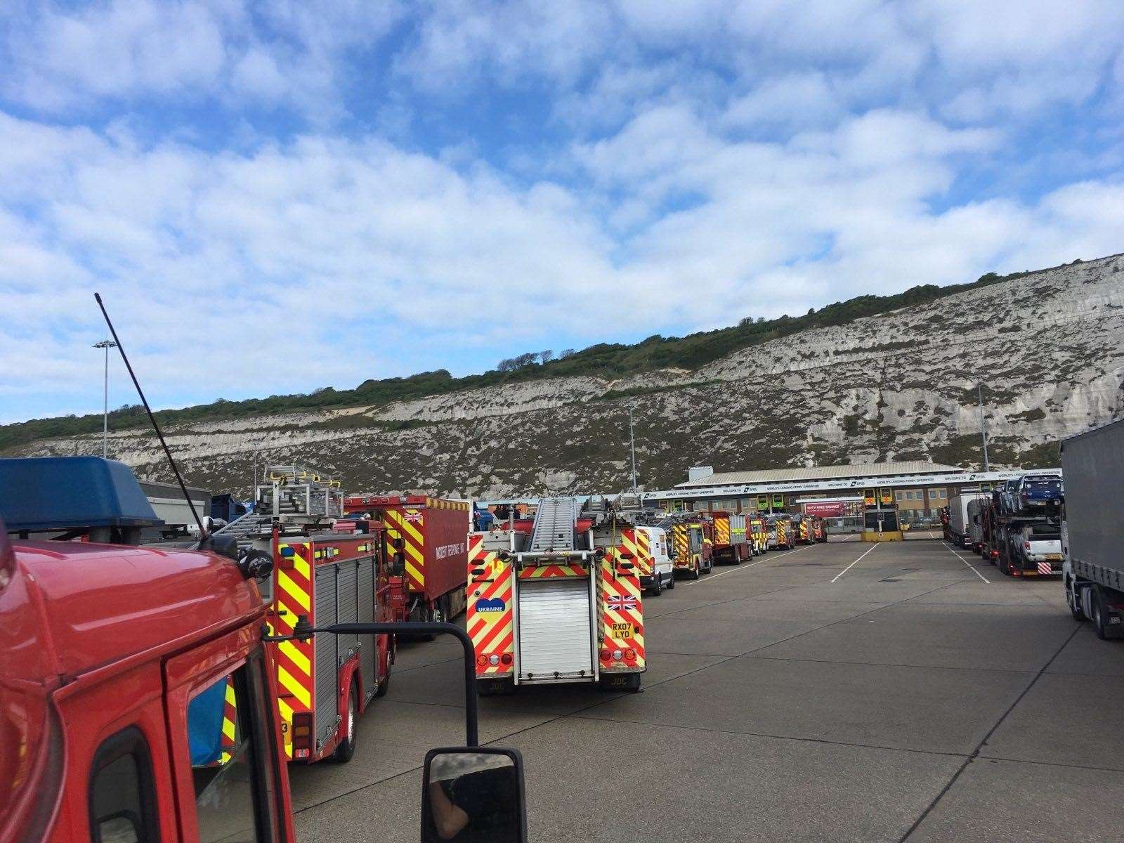 The convoy has crossed the channel into Europe