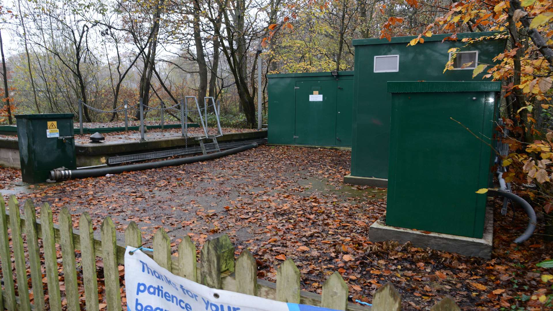 The pumping station in Bromley Green Road. Picture: Gary Browne