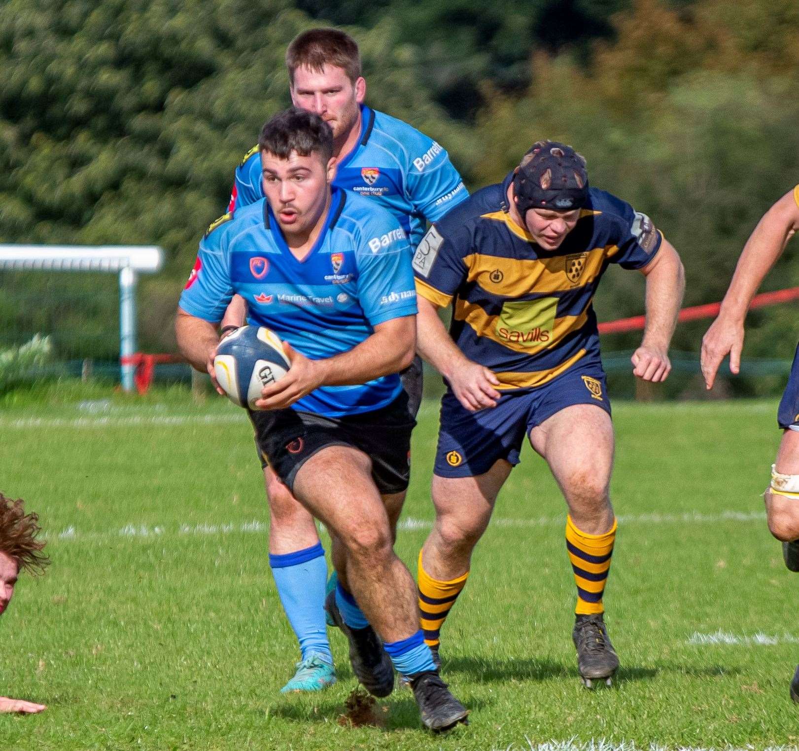 Action between hosts Sevenoaks and Canterbury from the weekend. Picture: Phillipa Hilton